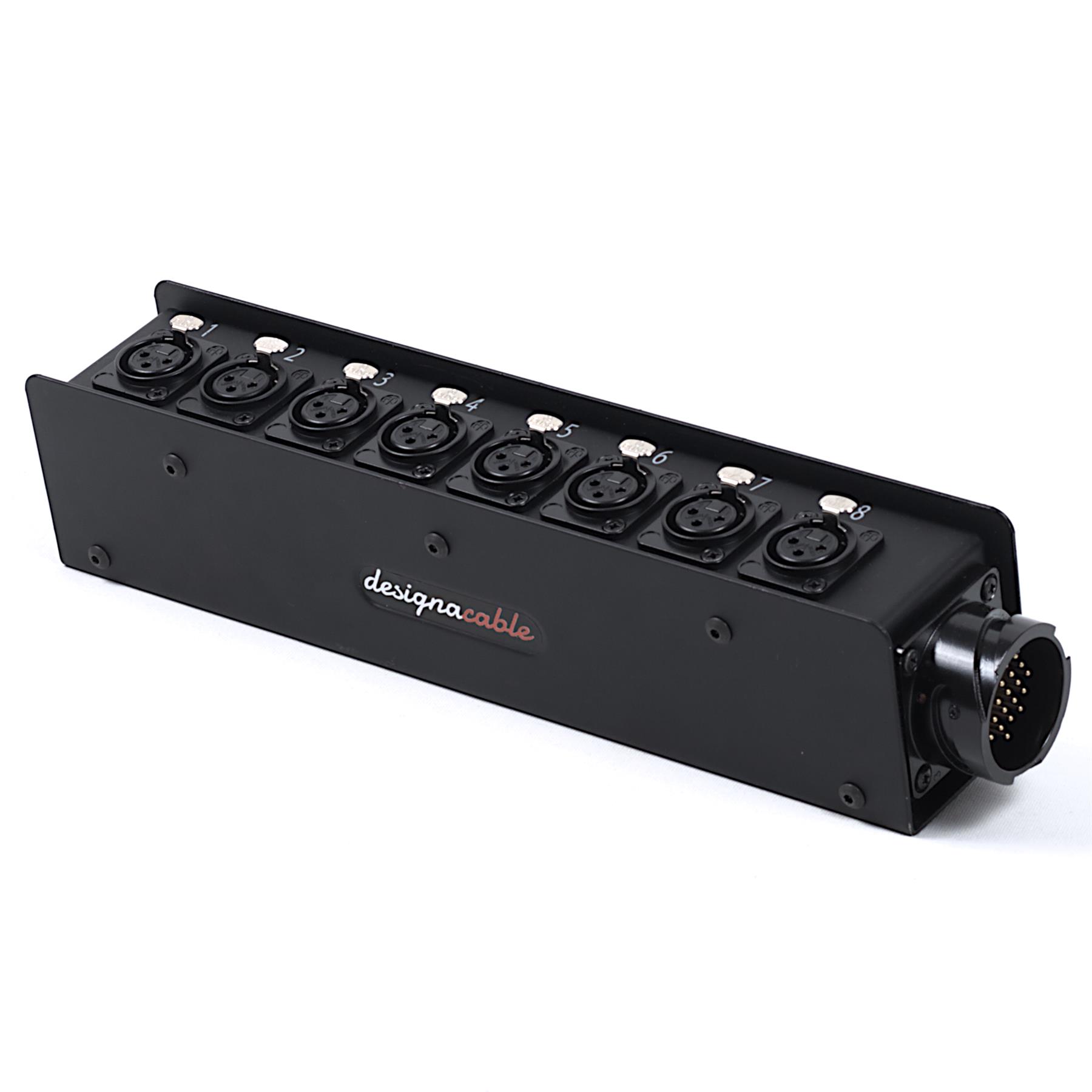 8 Way VDM Stage Box, Neutrik XLRs, Wall Box Snake Cable Loom - Picture 4 of 4