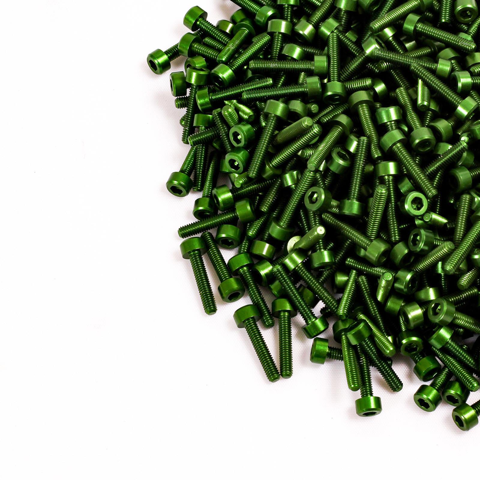 M3x16mm Aluminium Maschinenschraube, mit Mutter - Sechskant Sechskant Steckschlüssel Kopf - Bild 9 von 11