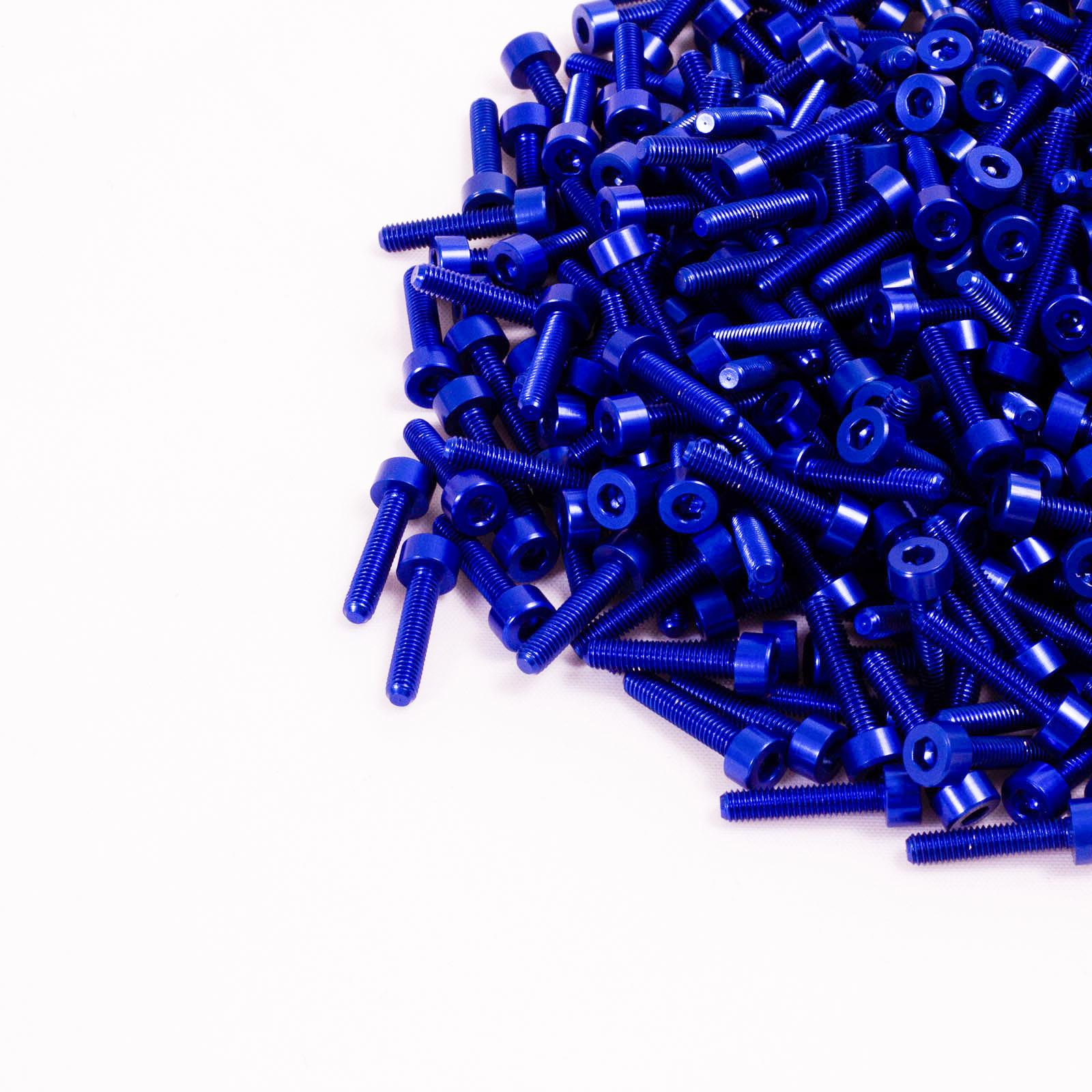 M3x16mm Aluminium Maschinenschraube, mit Mutter - Sechskant Sechskant Steckschlüssel Kopf - Bild 5 von 11