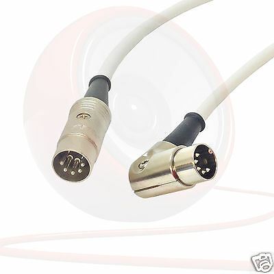 Plomo midi en ángulo. Cable de pedalera, teclado, sintetizador, cable interruptor de pie 5 pines Din - Imagen 10 de 11