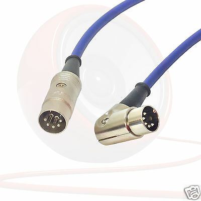 Plomo midi en ángulo. Cable de pedalera, teclado, sintetizador, cable interruptor de pie 5 pines Din - Imagen 3 de 11