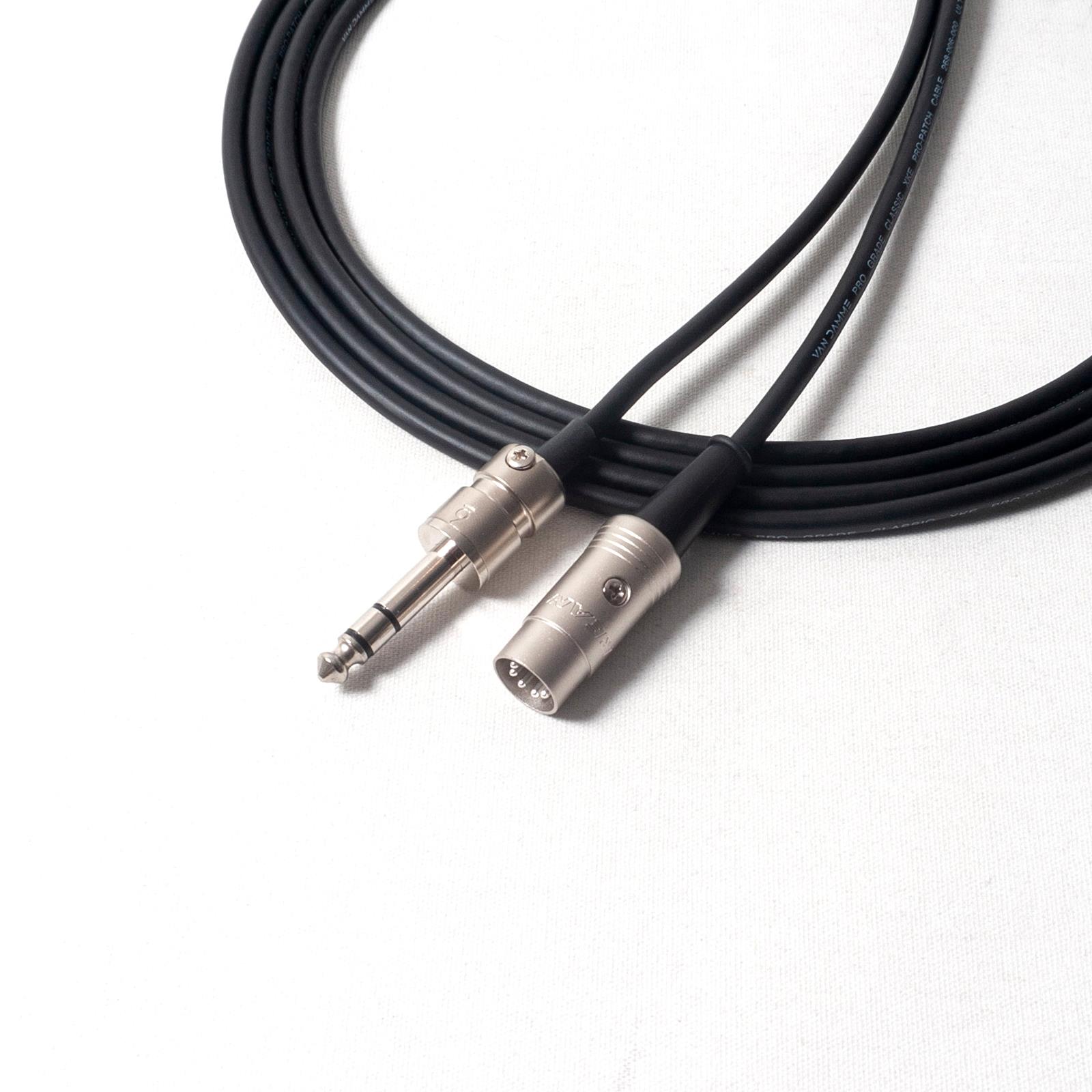Cable conector MIDI sobre 1/4. Plomo recto TRS a DIN. Tipo A y tipo B - Imagen 4 de 12