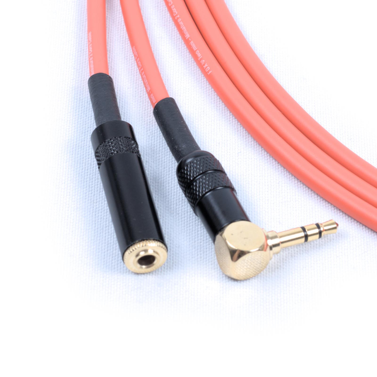 Cable de extensión de auriculares conector recto a ángulo recto con enchufe de 3,5 mm - Imagen 2 de 6