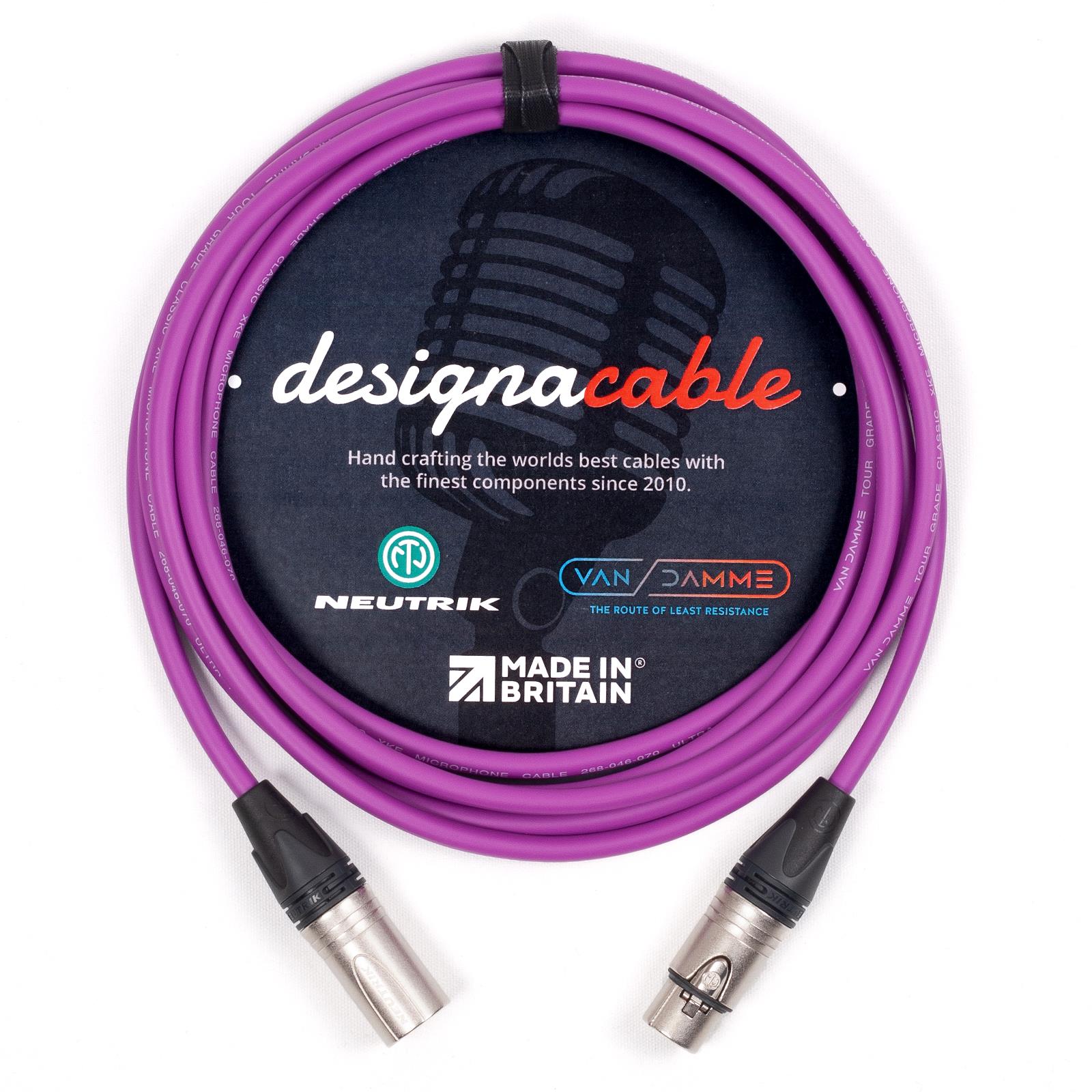 Van Damme Mic Cable. Neutrik XLR XLR Cables. Balanced Microphone Patch Lead - Picture 8 of 11