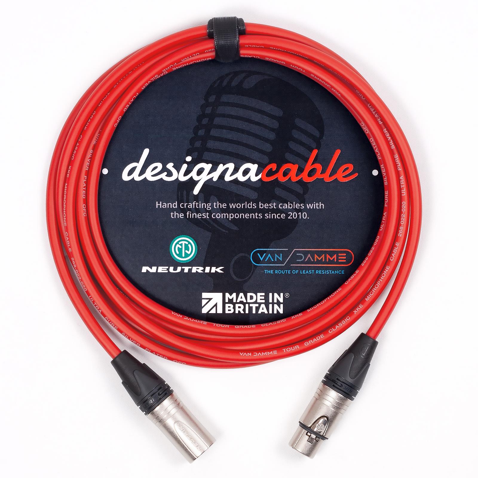 Van Damme Mic Cable. Neutrik XLR XLR Cables. Balanced Microphone Patch Lead - Picture 9 of 11
