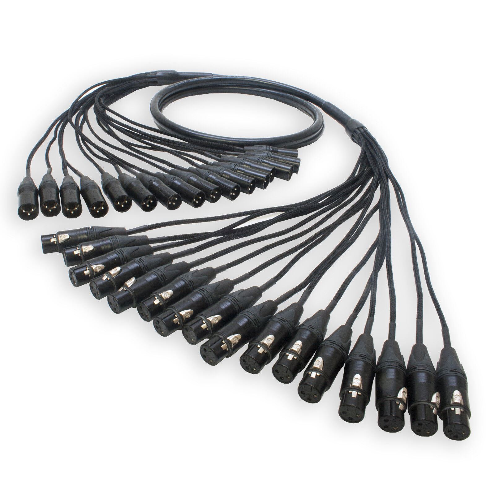 Neutrik Touring 'Viper Snake' Stecker auf Buchse XLR Webstuhl. Tour Grade ausgewogen 1m - Bild 5 von 5