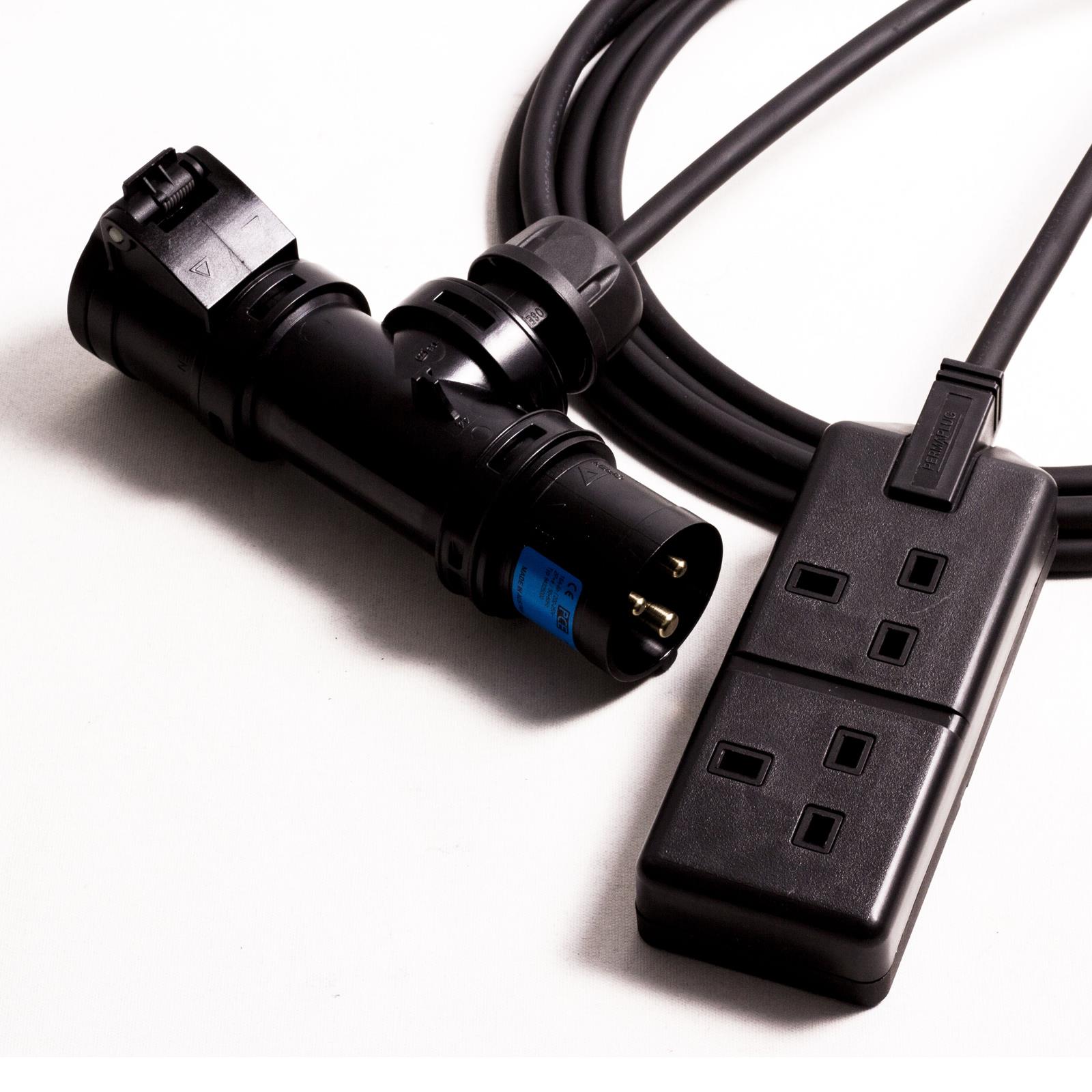 16amp T Connect Splitter to UK Socket Outlets (3x2.5mm) H07RN-F - Picture 4 of 5