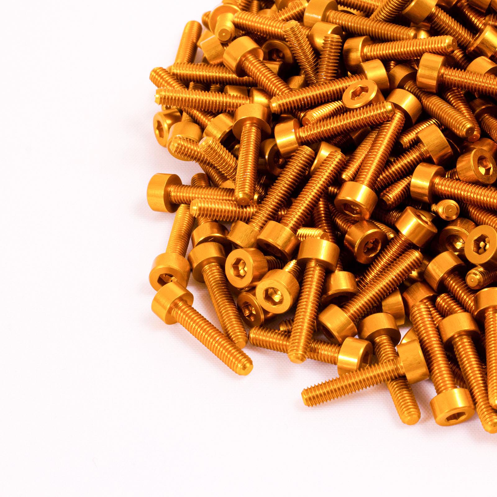 M3x16mm Aluminium Maschinenschraube, mit Mutter - Sechskant Sechskant Steckschlüssel Kopf - Bild 8 von 11