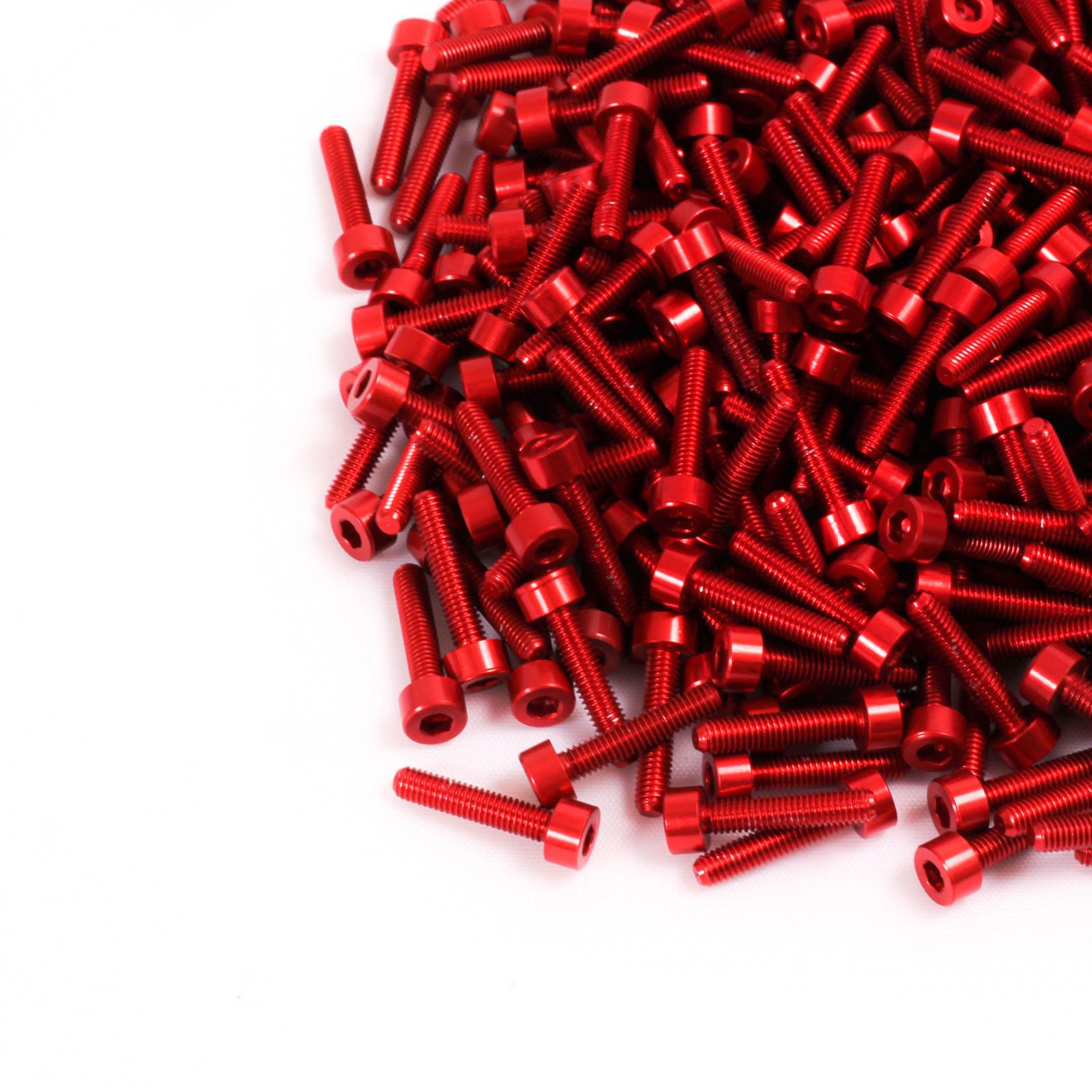 M3x16mm Aluminium Maschinenschraube, mit Mutter - Sechskant Sechskant Steckschlüssel Kopf - Bild 7 von 11