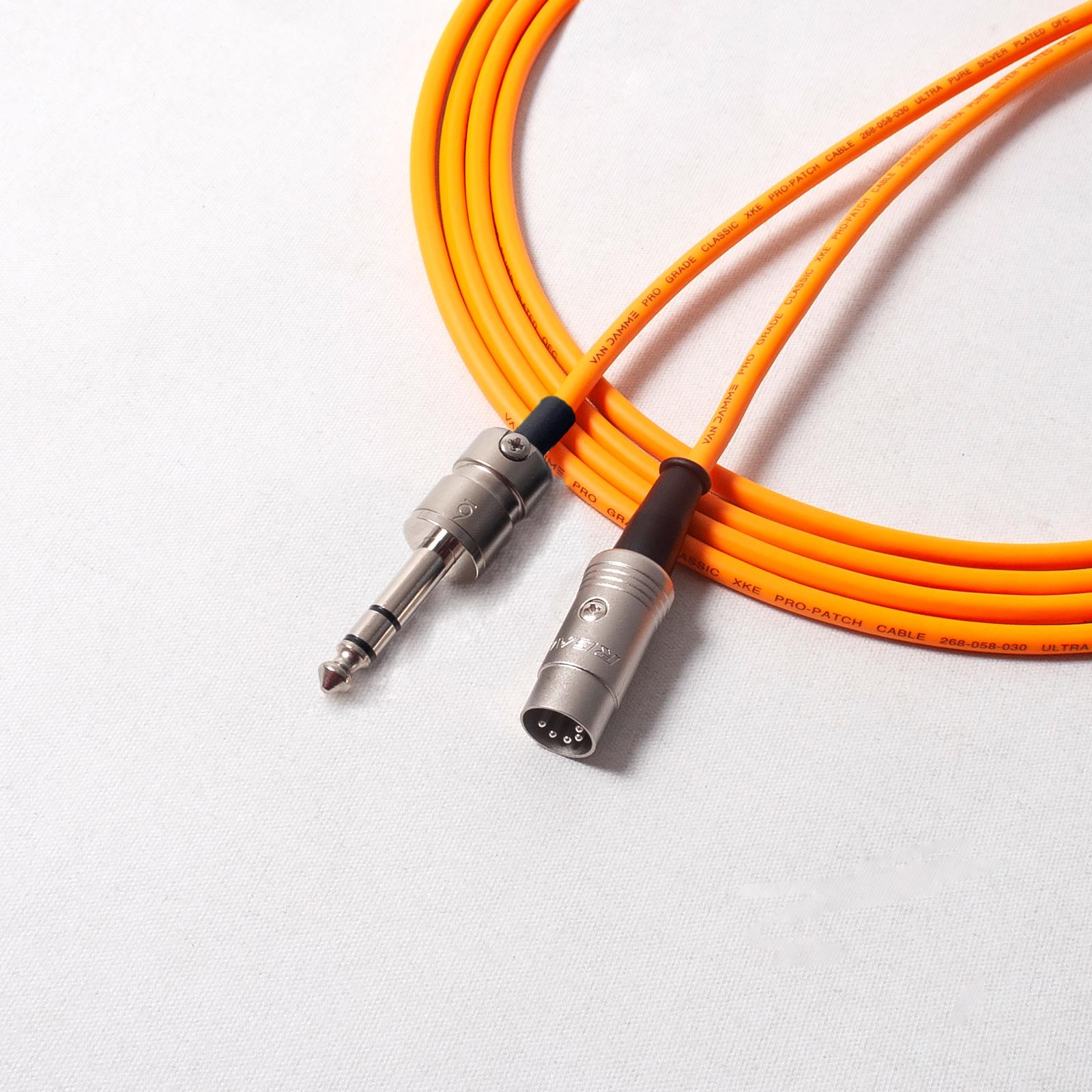 Cable conector MIDI sobre 1/4. Plomo recto TRS a DIN. Tipo A y tipo B - Imagen 10 de 12