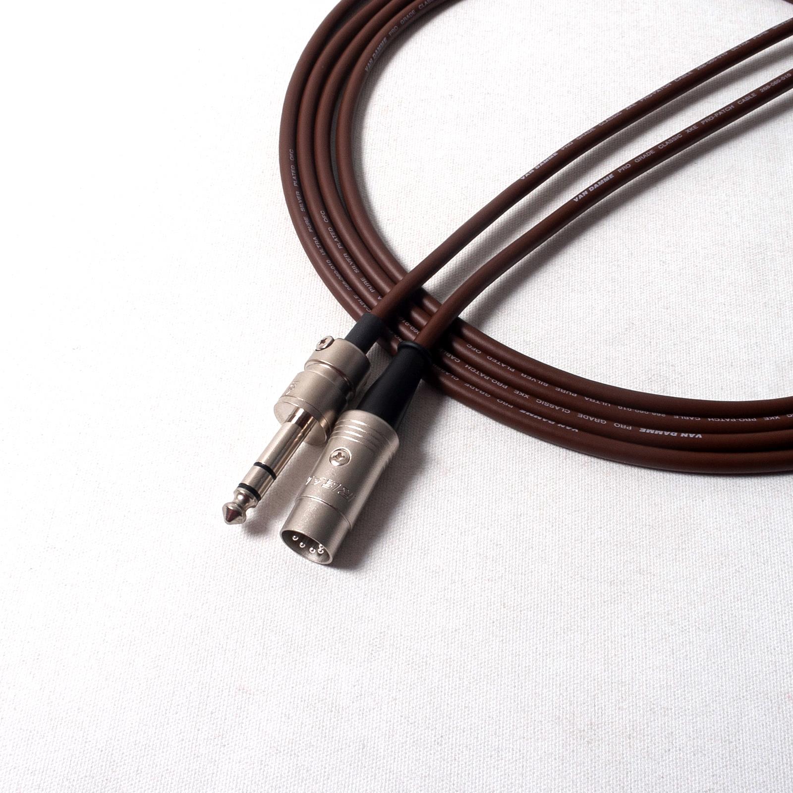 Cable conector MIDI sobre 1/4. Plomo recto TRS a DIN. Tipo A y tipo B - Imagen 3 de 12