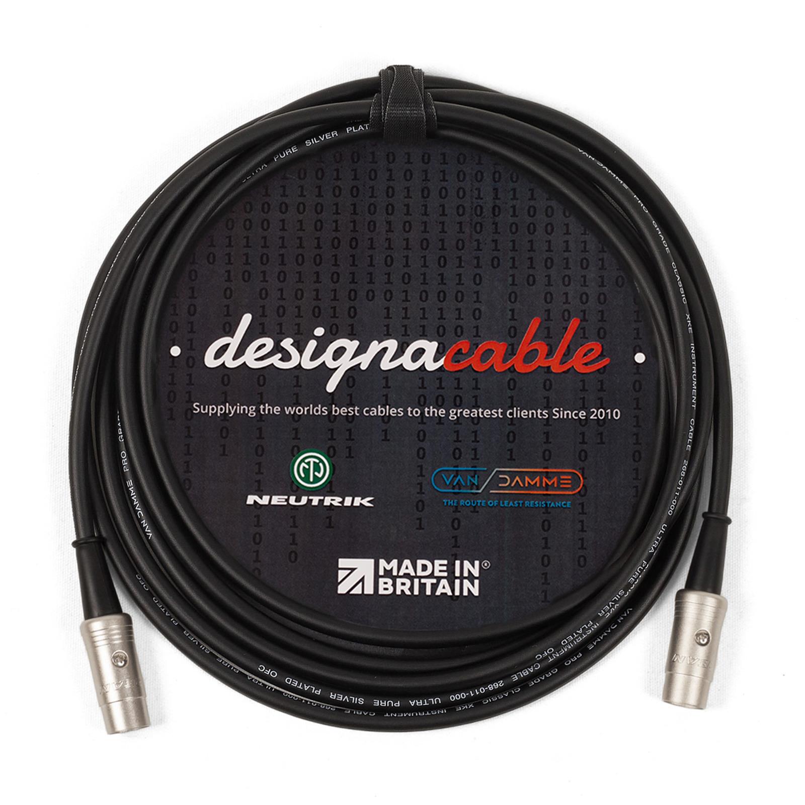 Midi Interface Cable. 5 Pin Din. Van Damme Lead Keyboard Synth Controller 3m 5m - Picture 3 of 10