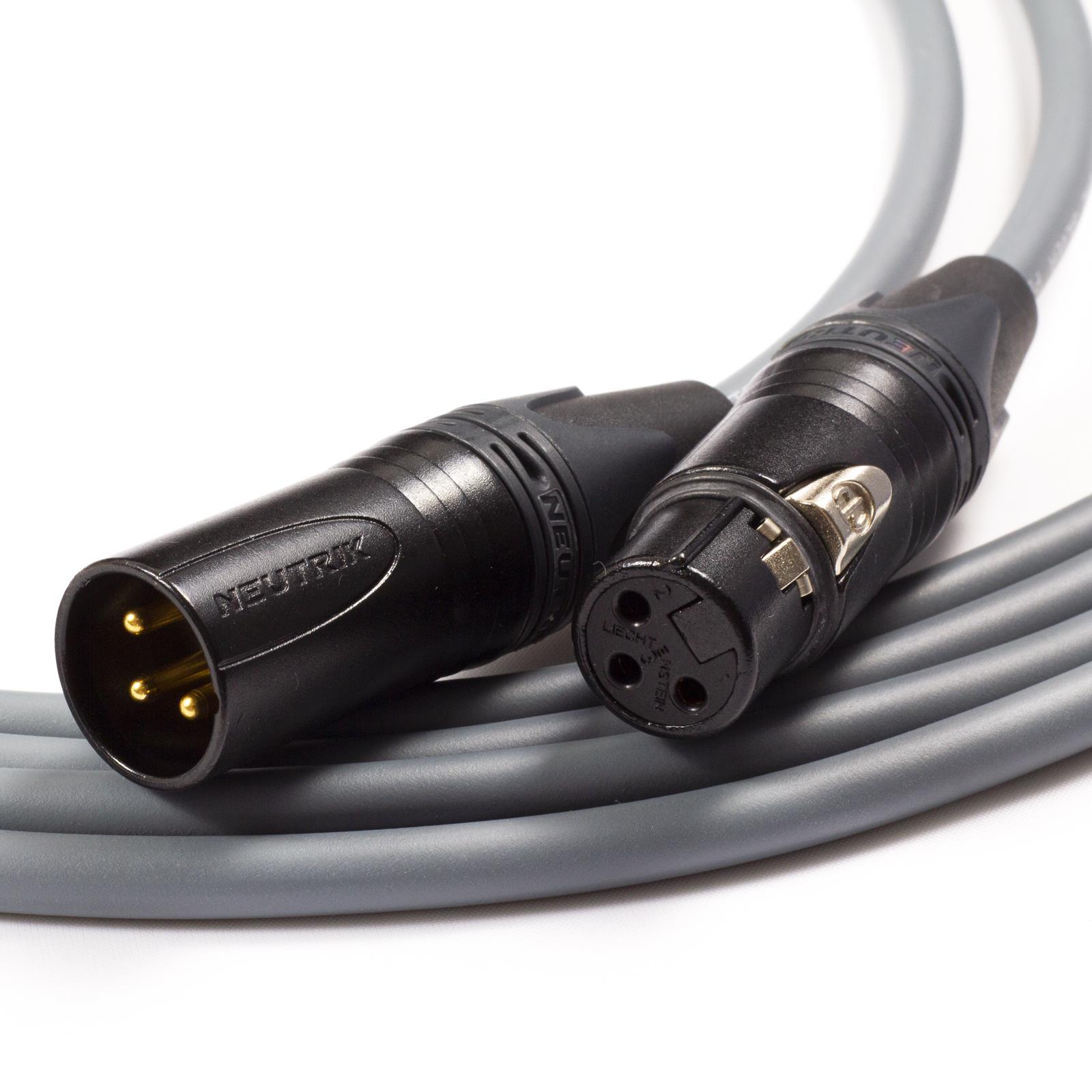 Gold XLR to XLR Cables. Van Damme Neutrik Balanced Cable. Microphone Patch Leads - Picture 6 of 11