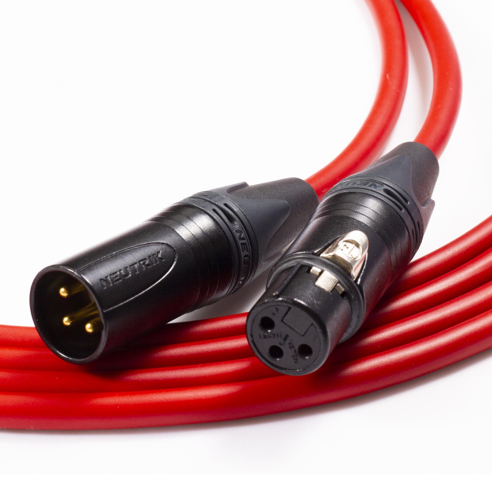 Gold XLR to XLR Cables. Van Damme Neutrik Balanced Cable. Microphone Patch Leads - Picture 9 of 11