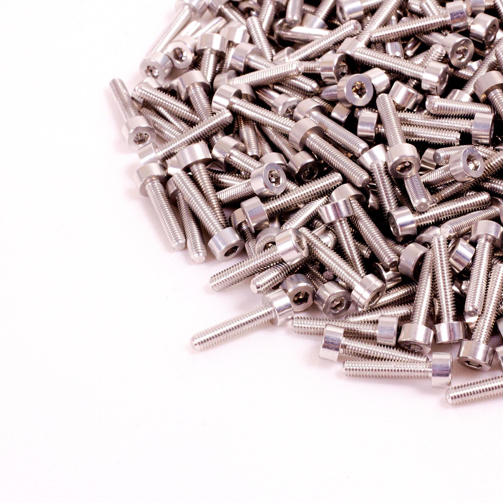 M3x16mm Aluminium Maschinenschraube, mit Mutter - Sechskant Sechskant Steckschlüssel Kopf - Bild 3 von 11