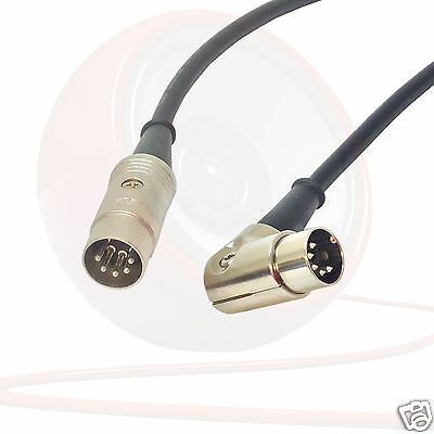 Plomo midi en ángulo. Cable de pedalera, teclado, sintetizador, cable interruptor de pie 5 pines Din - Imagen 4 de 11