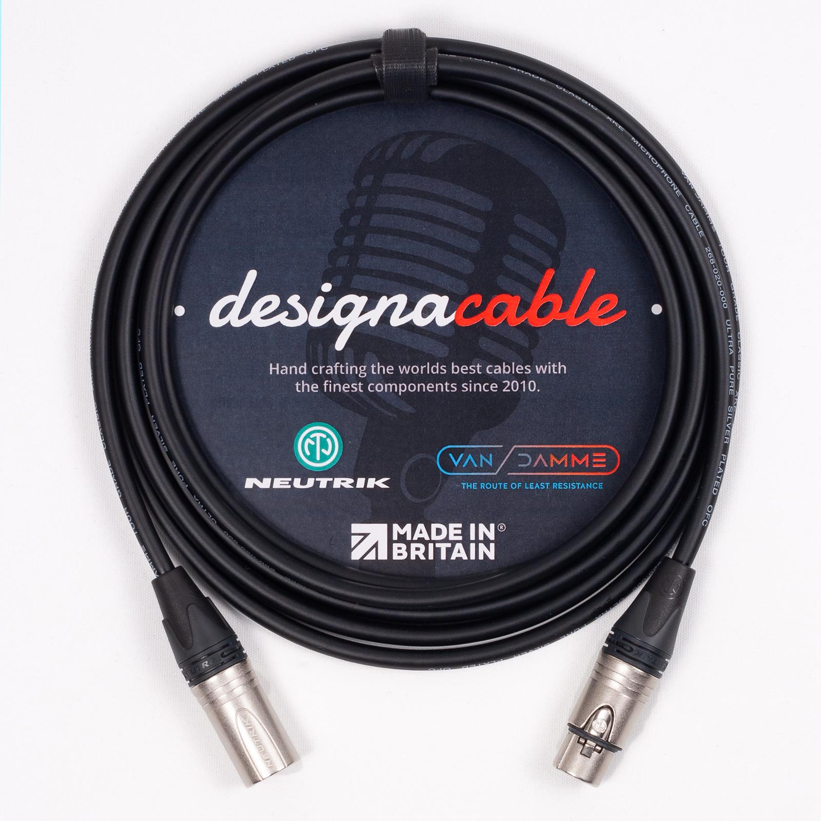 Van Damme Mic Cable. Neutrik XLR XLR Cables. Balanced Microphone Patch Lead - Picture 4 of 11