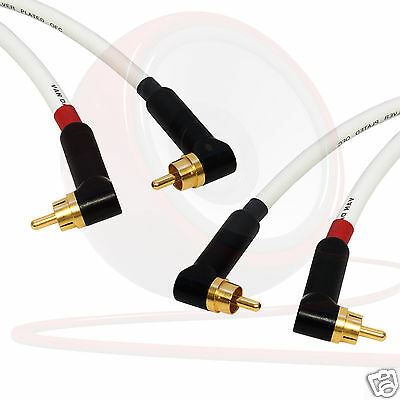 Star-Quad Cinch Stereo Paar. Winkel Dual Phono. Van Damme Kabel. Vergoldete RCAs - Bild 10 von 11