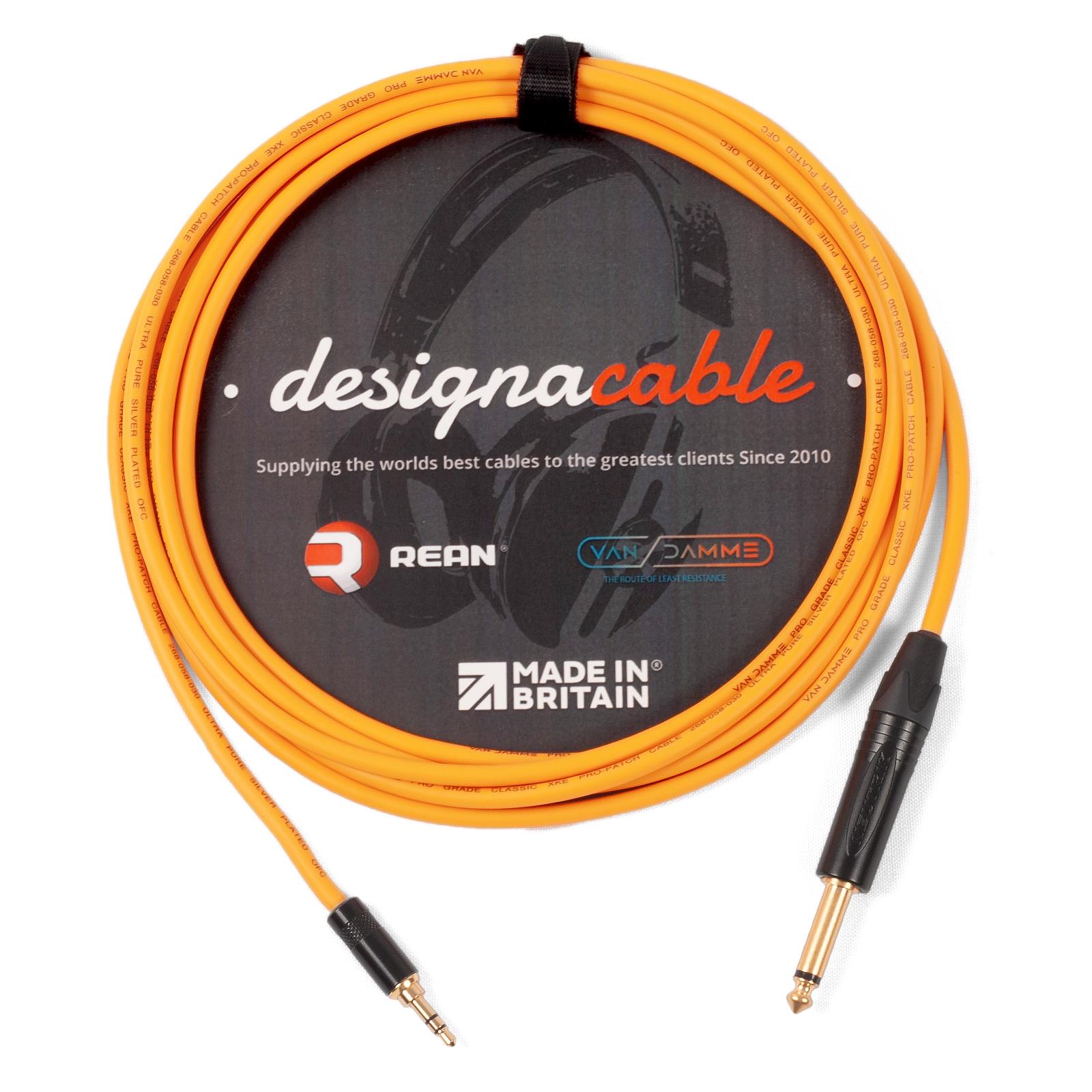 Stereo Mini Jack to Mono 1/4" Jack Lead. 3.5mm Mini. Ipod / Amp Cable. Van Damme - Picture 7 of 11