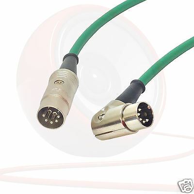 Plomo midi en ángulo. Cable de pedalera, teclado, sintetizador, cable interruptor de pie 5 pines Din - Imagen 5 de 11