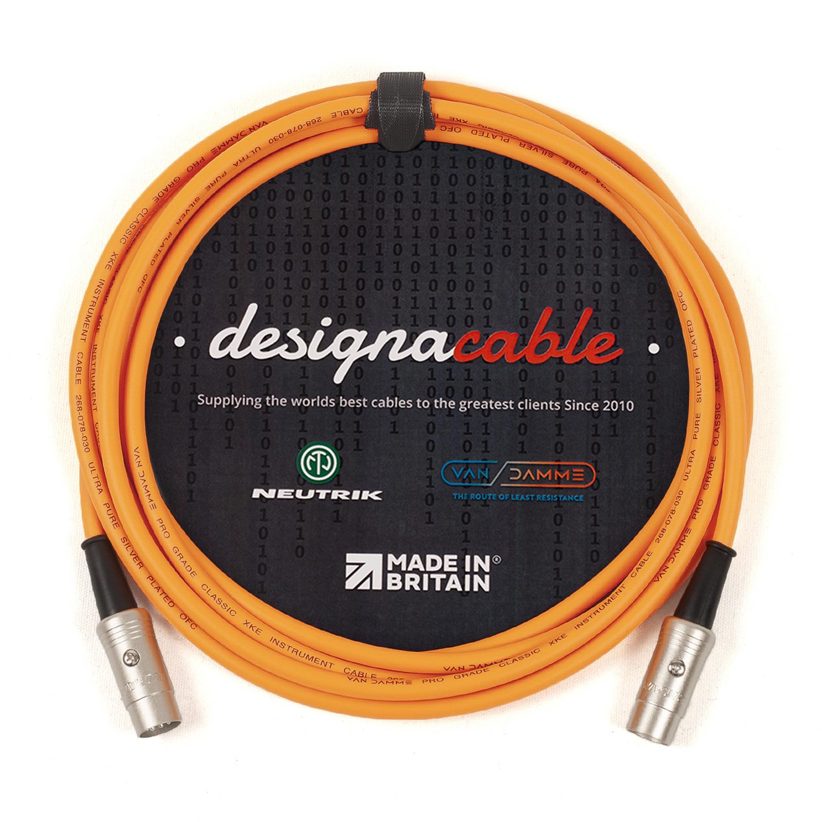 Midi Interface Cable. 5 Pin Din. Van Damme Lead Keyboard Synth Controller 3m 5m - Picture 6 of 10
