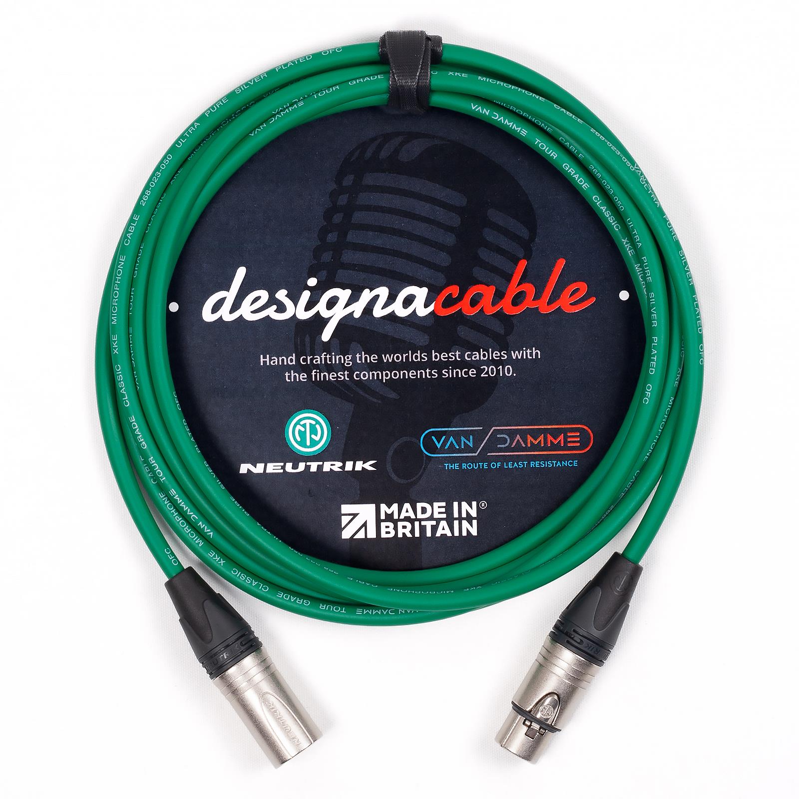 Van Damme Mic Cable. Neutrik XLR XLR Cables. Balanced Microphone Patch Lead - Picture 5 of 11