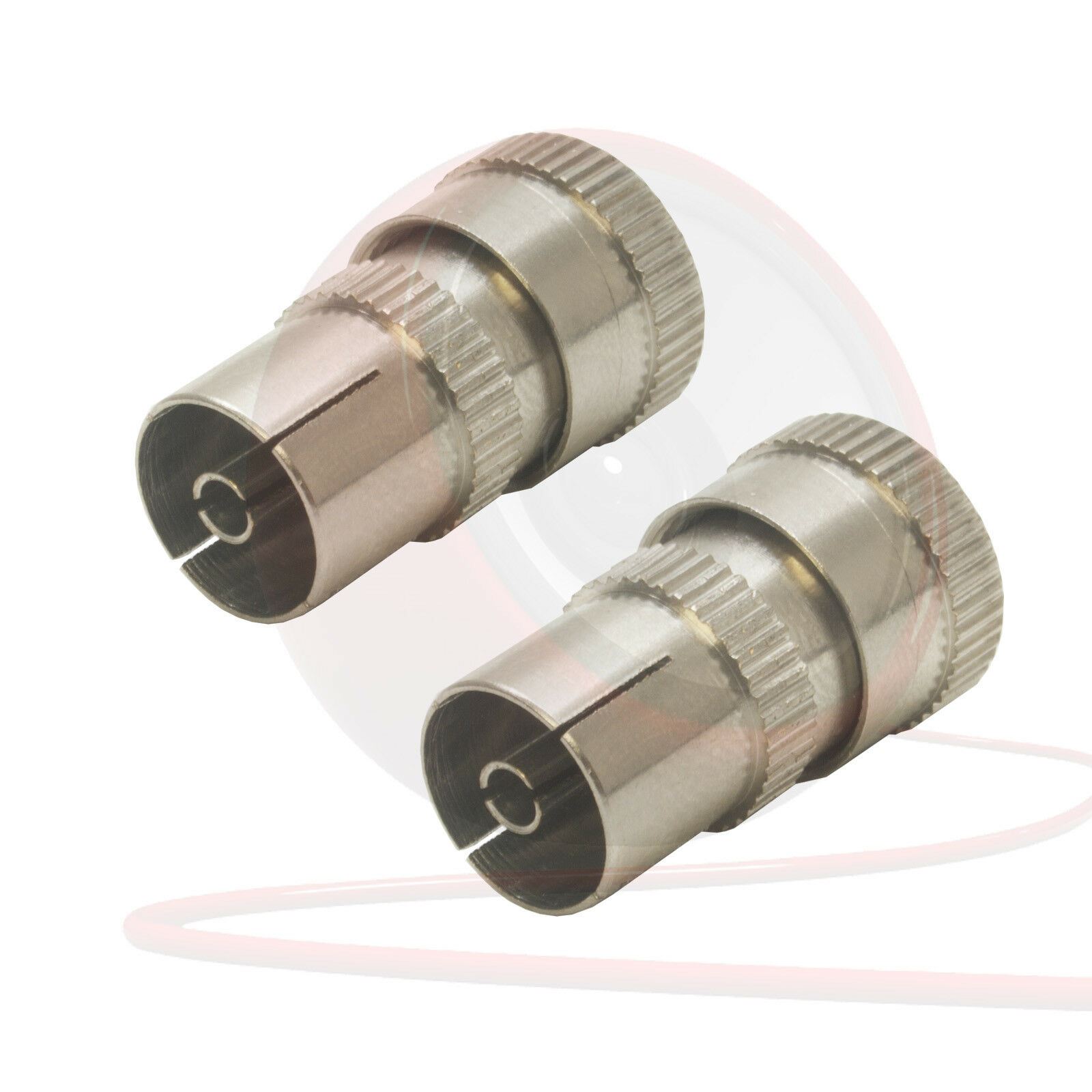HiCon Gold Plated TV HI-ANCF01 Premium Female Coaxial Connector Video Signal Extension Socket Aerial
