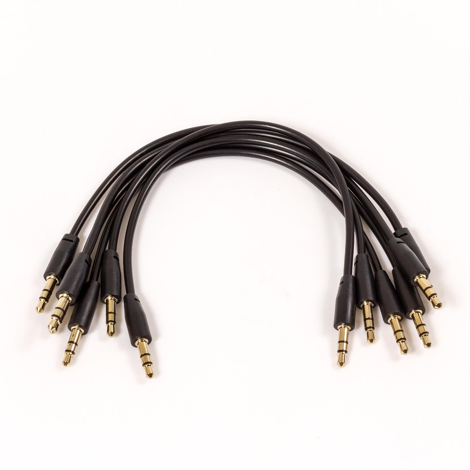 20cm Stereo Mini Jack to Stereo Mini Jack Cable. Short 3.5mm Male Plug Lead Cord - Picture 3 of 4