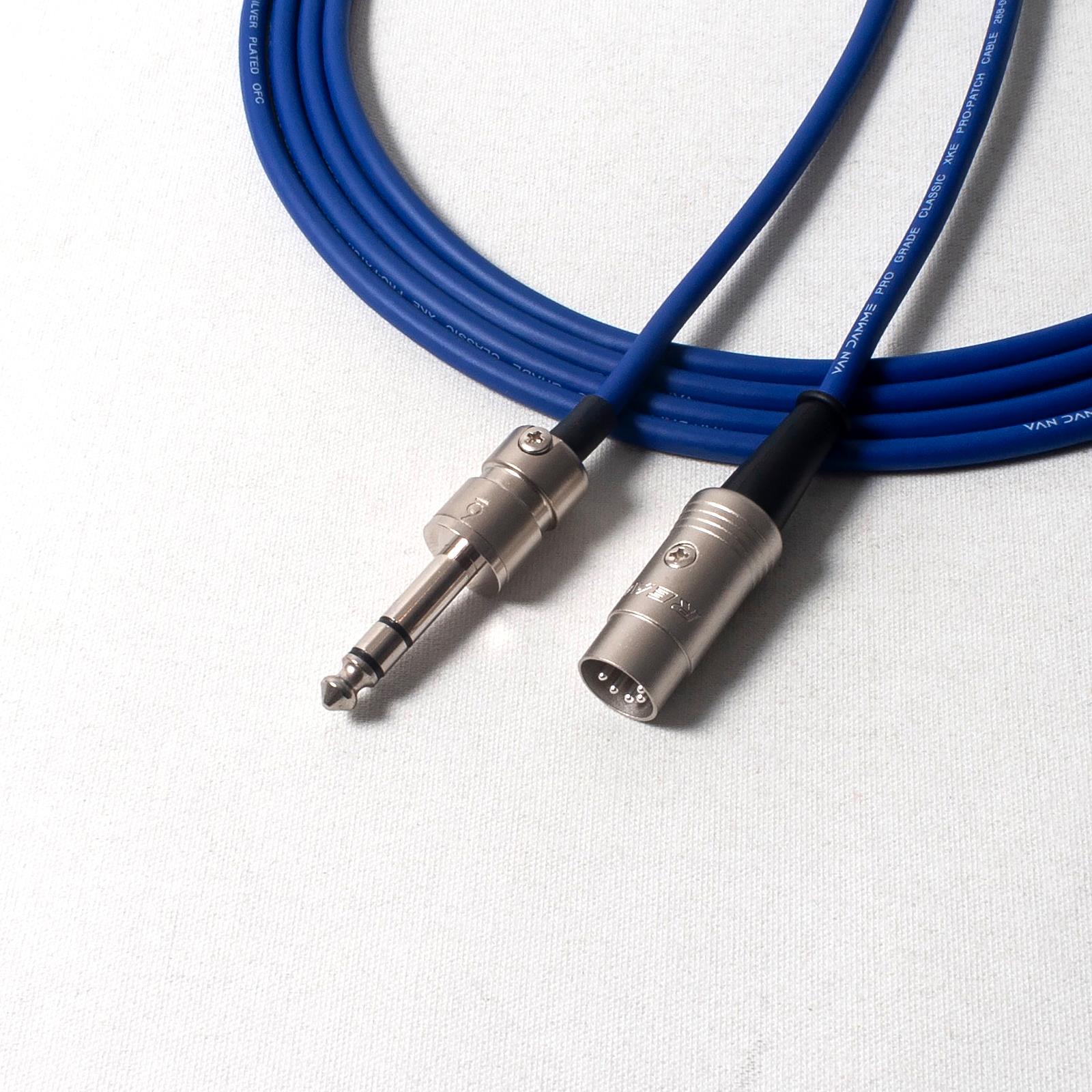 Cable conector MIDI sobre 1/4. Plomo recto TRS a DIN. Tipo A y tipo B - Imagen 9 de 12