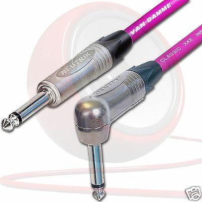 Van Damme Guitar Effects Pedal Patch Leads. Neutrik NP2RX 1/4 inch Mono Cable - Picture 8 of 11