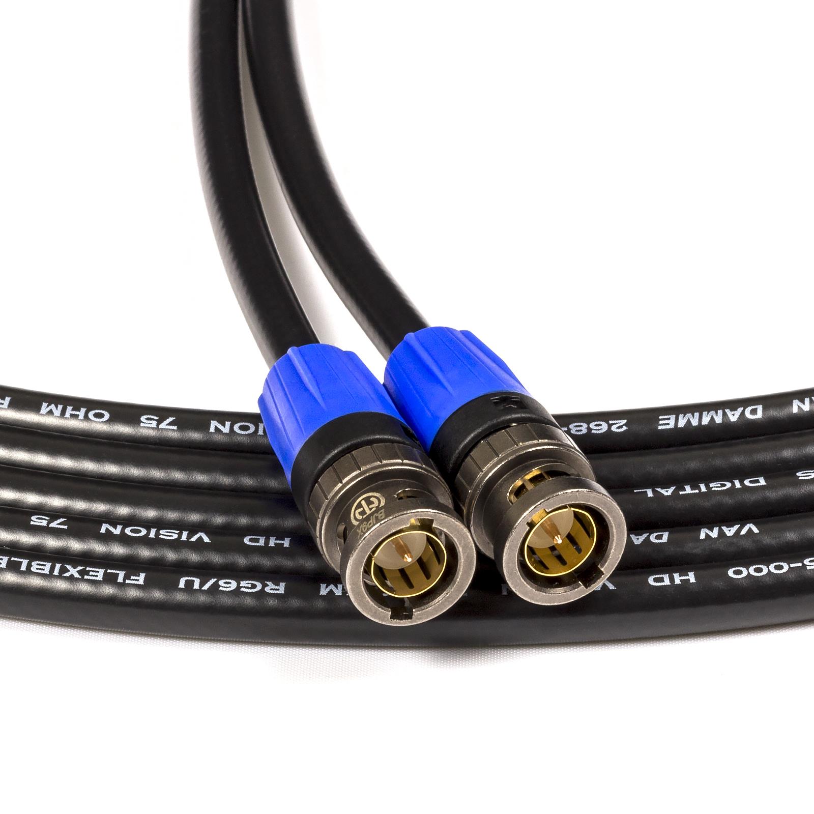 Cable coaxial de video flexible Van Damme 1080p HDTV, 3G, SDI. Neutrik BNC - Imagen 6 de 13