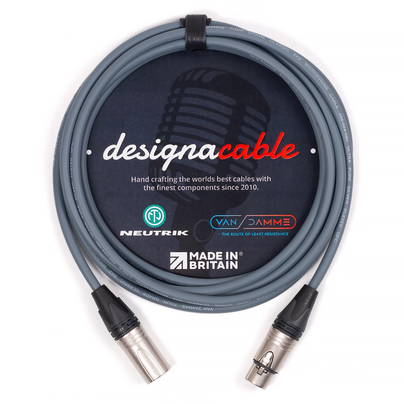 Van Damme Mic Cable. Neutrik XLR XLR Cables. Balanced Microphone Patch Lead - Picture 6 of 11