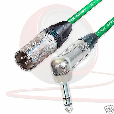 Neutrik Angled TRS Jack to Male XLR Lead. Van Damme STARQUAD Balanced Cable 5m - Picture 6 of 12