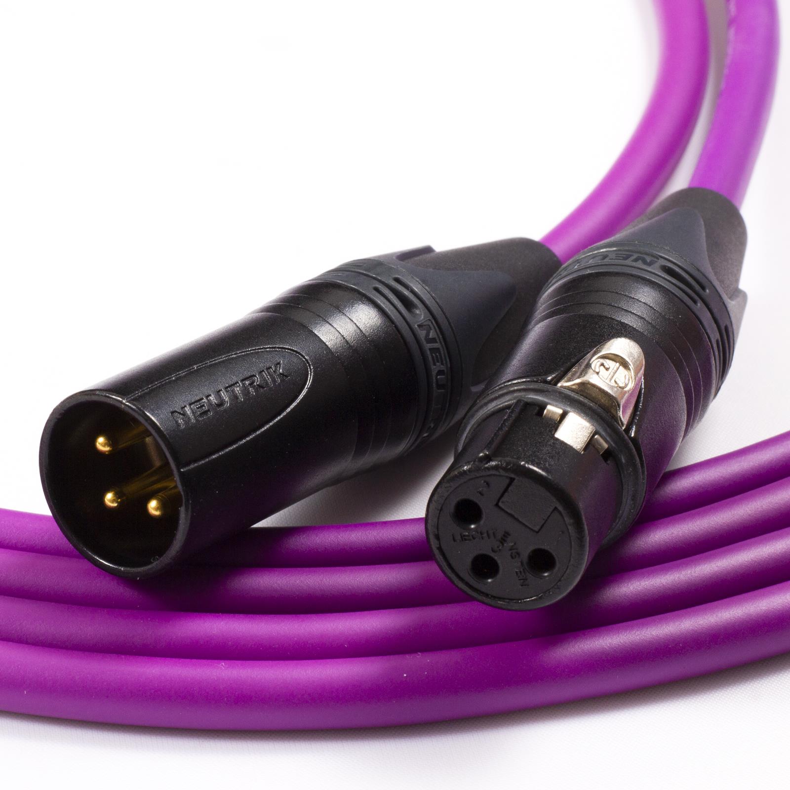 Gold XLR to XLR Cables. Van Damme Neutrik Balanced Cable. Microphone Patch Leads - Picture 8 of 11