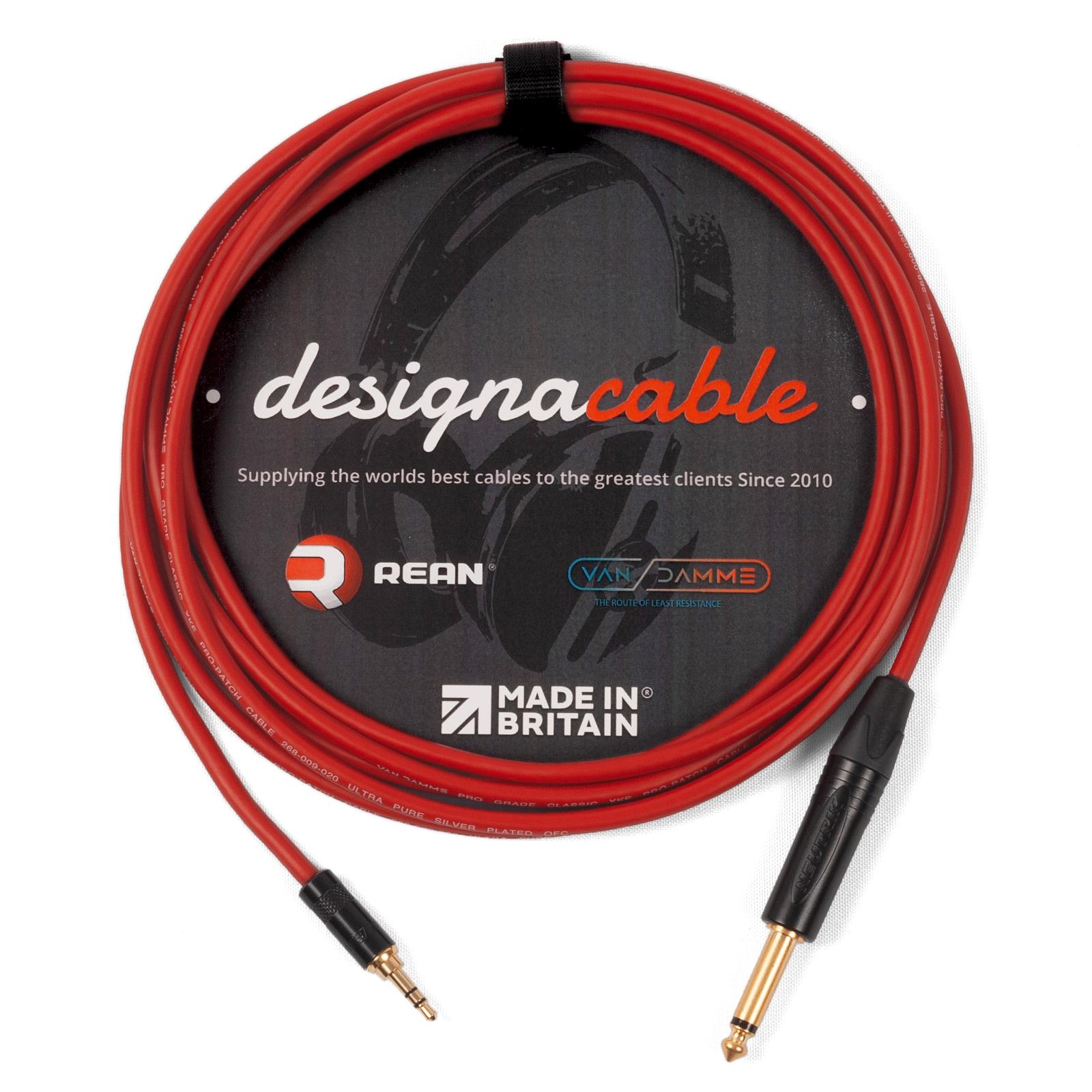 Stereo Mini Jack to Mono 1/4" Jack Lead. 3.5mm Mini. Ipod / Amp Cable. Van Damme - Picture 9 of 11