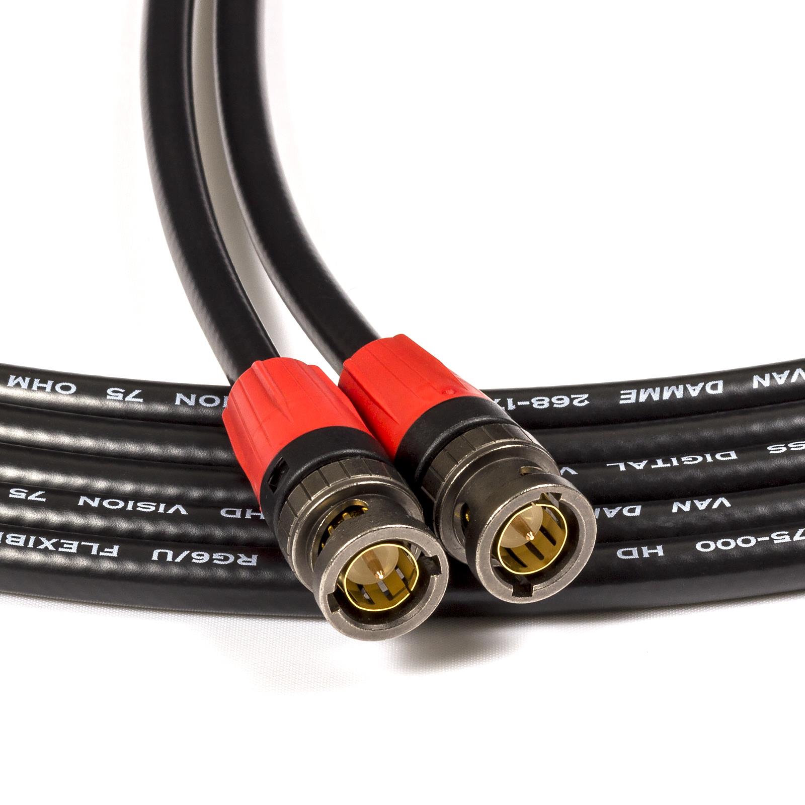 Cable coaxial de video flexible Van Damme 1080p HDTV, 3G, SDI. Neutrik BNC - Imagen 5 de 13