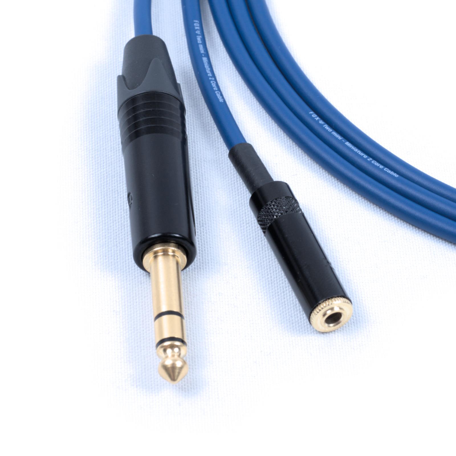 Cable de extensión de auriculares conector recto a recto de 1/4" de 3,5 mm - Imagen 4 de 6