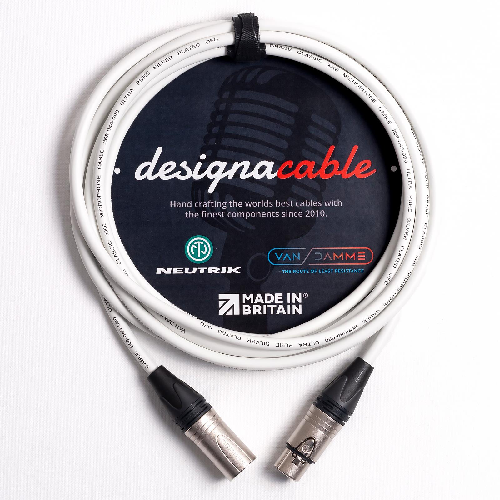 Van Damme Mic Cable. Neutrik XLR XLR Cables. Balanced Microphone Patch Lead - Picture 10 of 11