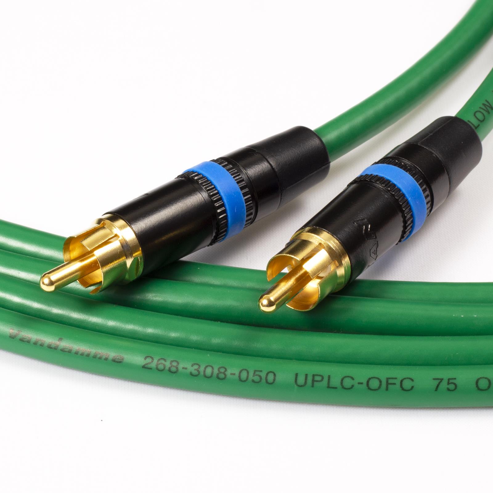 Cable coaxial SPDIF de audio digital y video RCA a RCA furgoneta presa 75 ohmios coaxial azul - Imagen 6 de 8