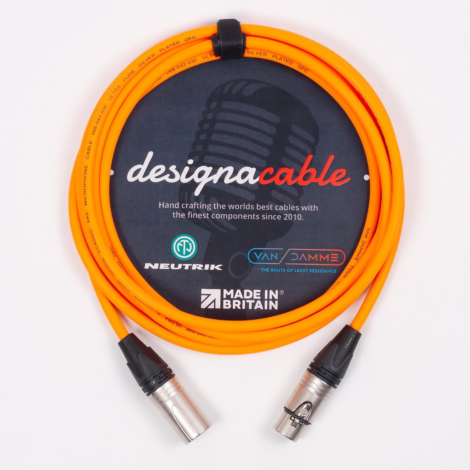 Van Damme Mic Cable. Neutrik XLR XLR Cables. Balanced Microphone Patch Lead - Picture 7 of 11
