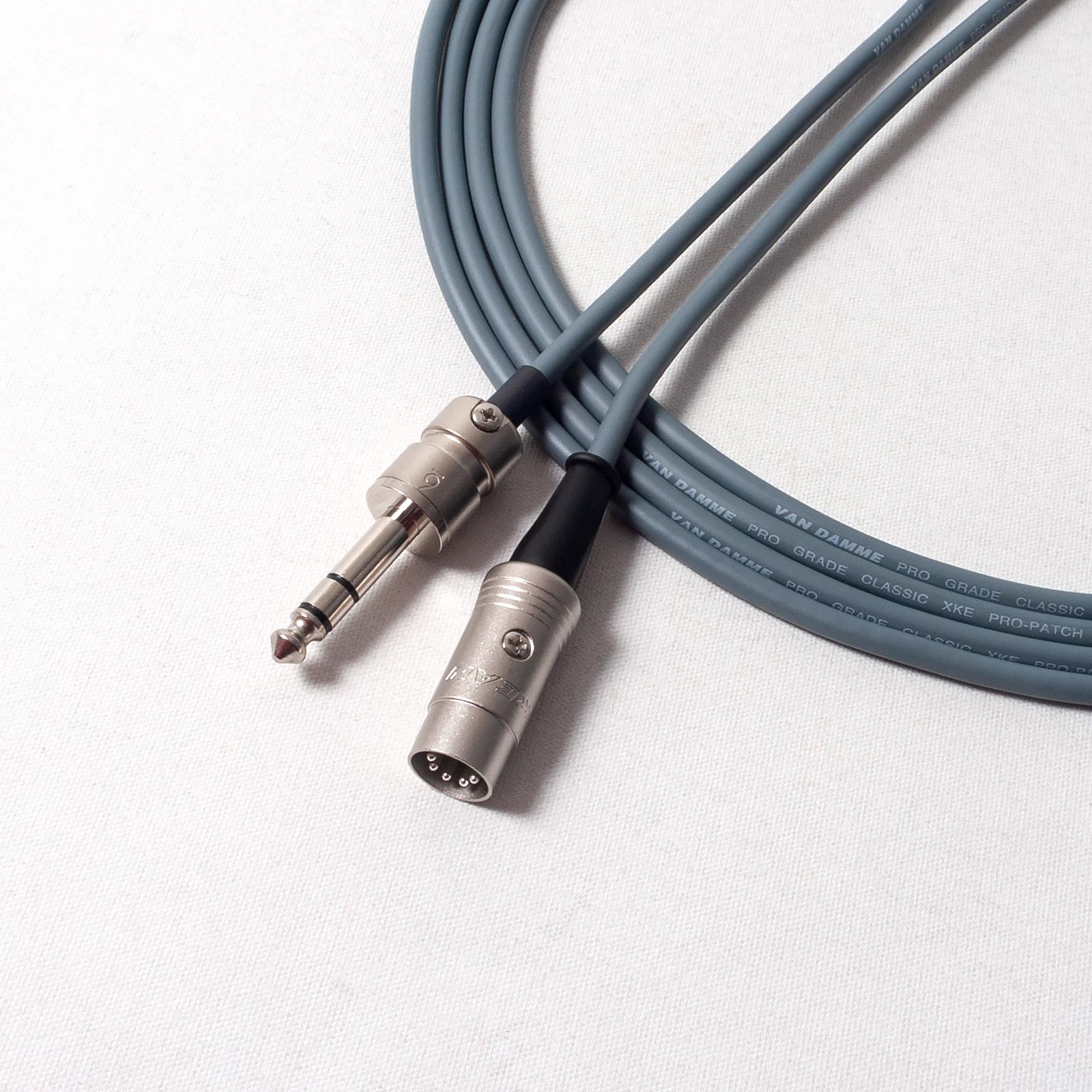 Cable conector MIDI sobre 1/4. Plomo recto TRS a DIN. Tipo A y tipo B - Imagen 6 de 12