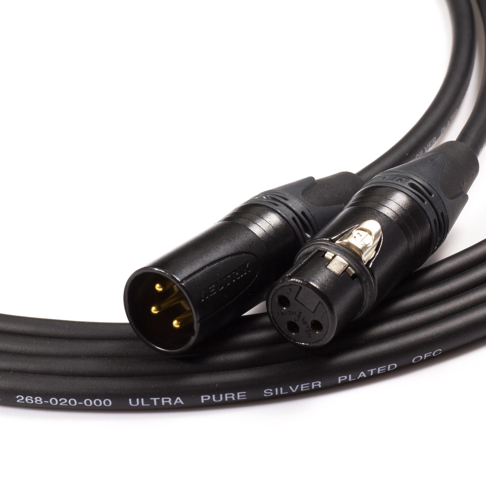Gold XLR to XLR Cables. Van Damme Neutrik Balanced Cable. Microphone Patch Leads - Picture 4 of 11