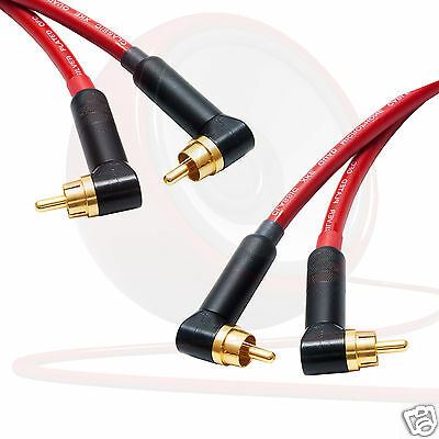 Star-Quad Cinch Stereo Paar. Winkel Dual Phono. Van Damme Kabel. Vergoldete RCAs - Bild 9 von 11