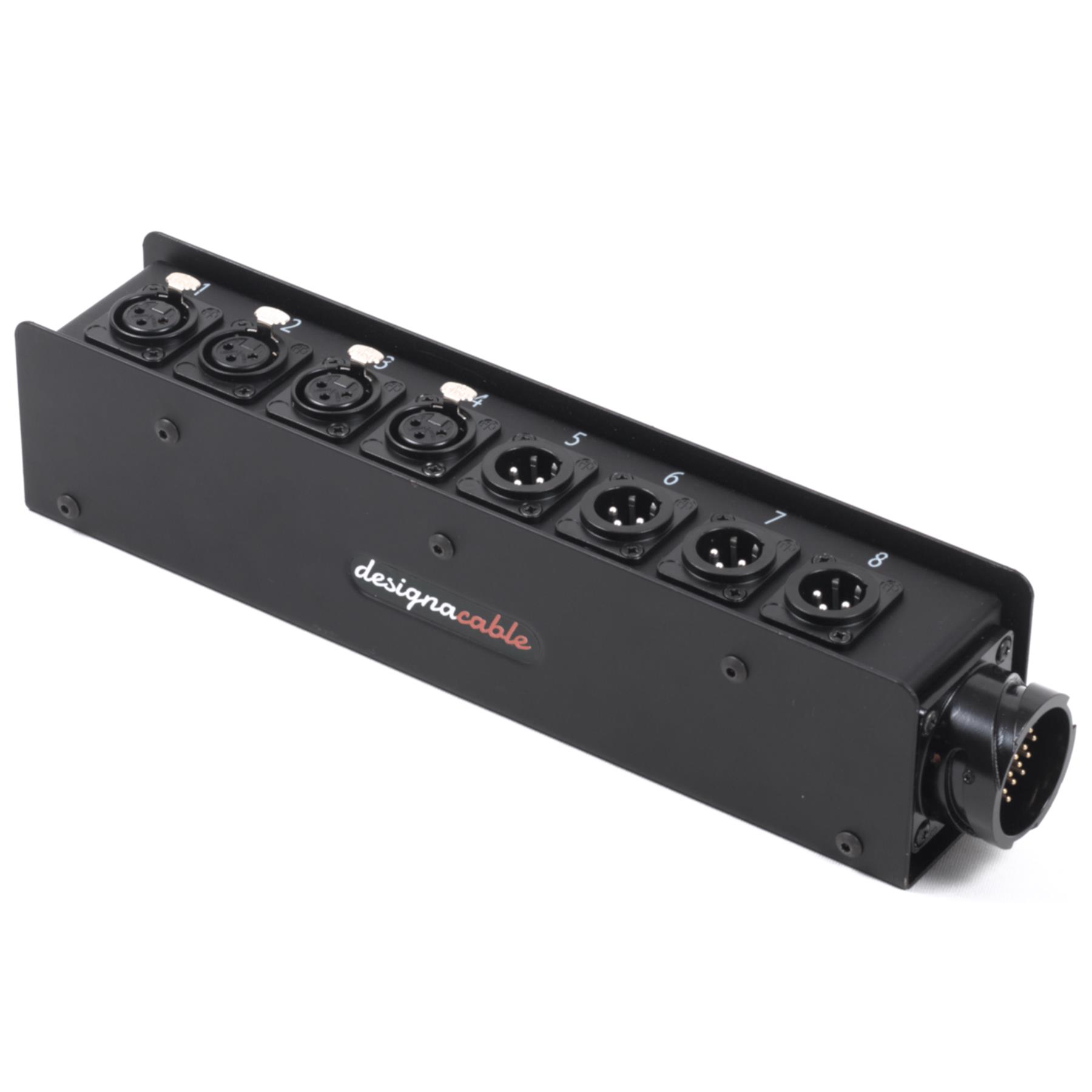 8 Way VDM Stage Box, Neutrik XLRs, Wall Box Snake Cable Loom - Picture 3 of 4