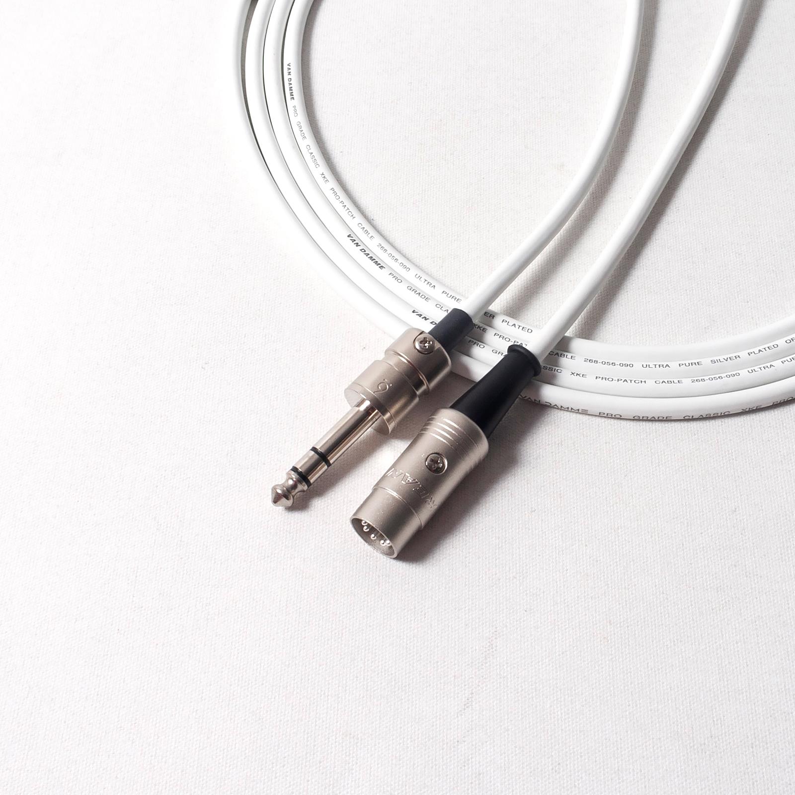 Cable conector MIDI sobre 1/4. Plomo recto TRS a DIN. Tipo A y tipo B - Imagen 7 de 12