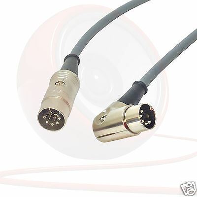 Plomo midi en ángulo. Cable de pedalera, teclado, sintetizador, cable interruptor de pie 5 pines Din - Imagen 6 de 11