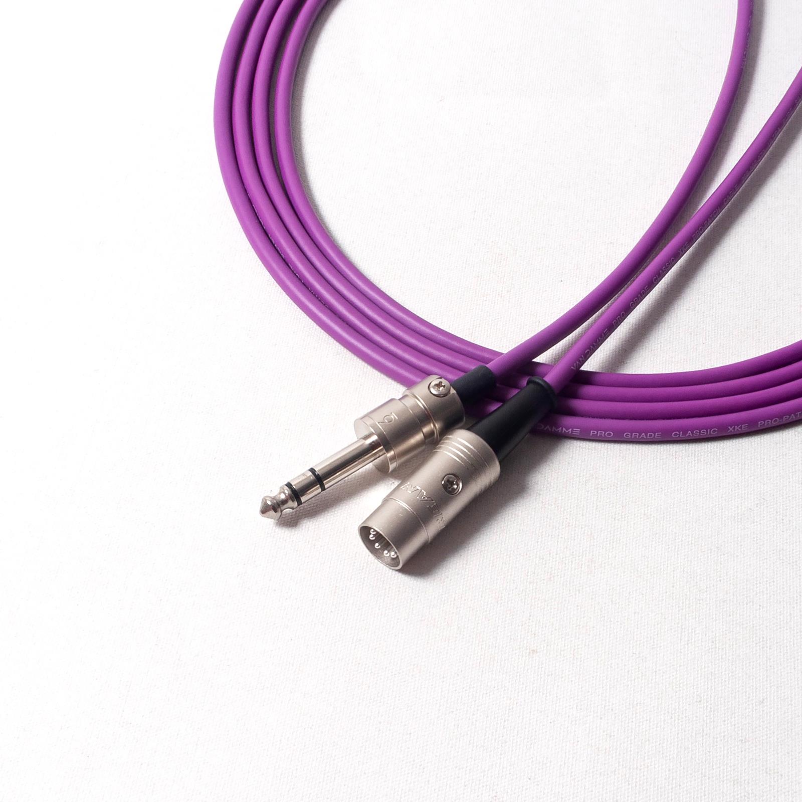 Cable conector MIDI sobre 1/4. Plomo recto TRS a DIN. Tipo A y tipo B - Imagen 5 de 12