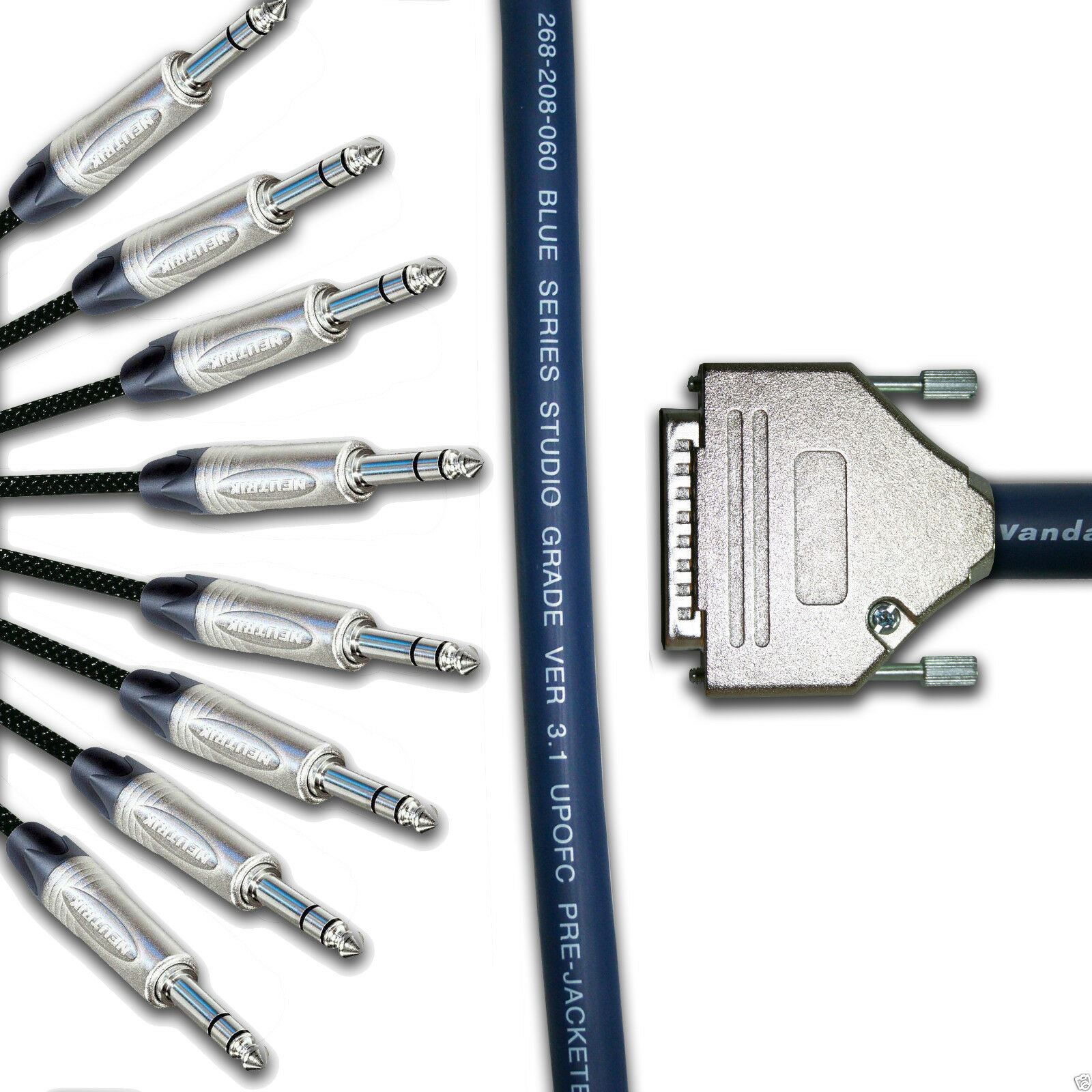 25 Pin D Sub zu Bantam Klinkenstecker Kabel Serielles db-25 Van Damme