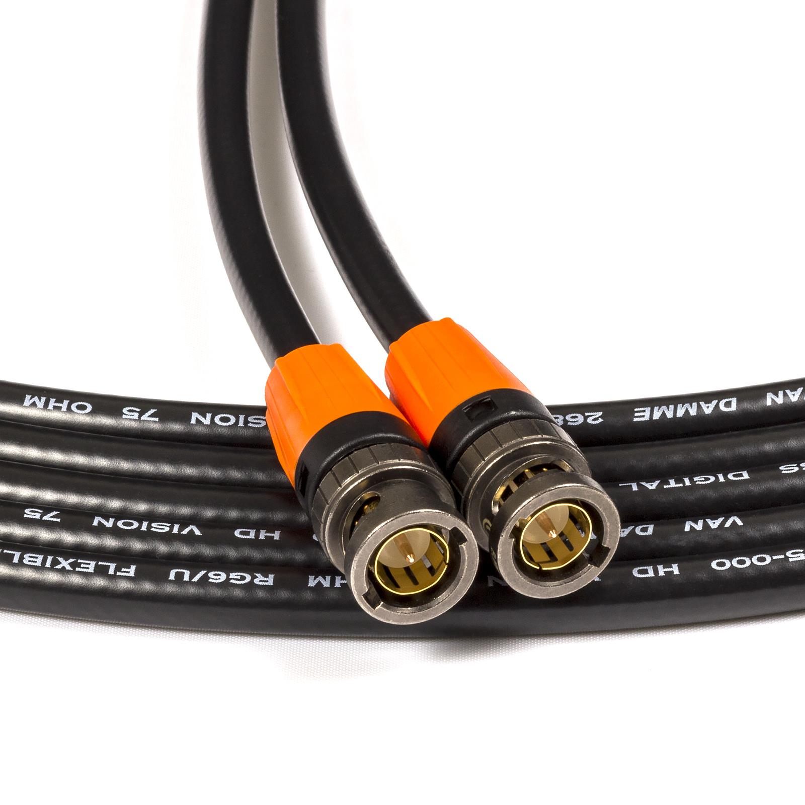 Cable coaxial de video flexible Van Damme 1080p HDTV, 3G, SDI. Neutrik BNC - Imagen 8 de 13