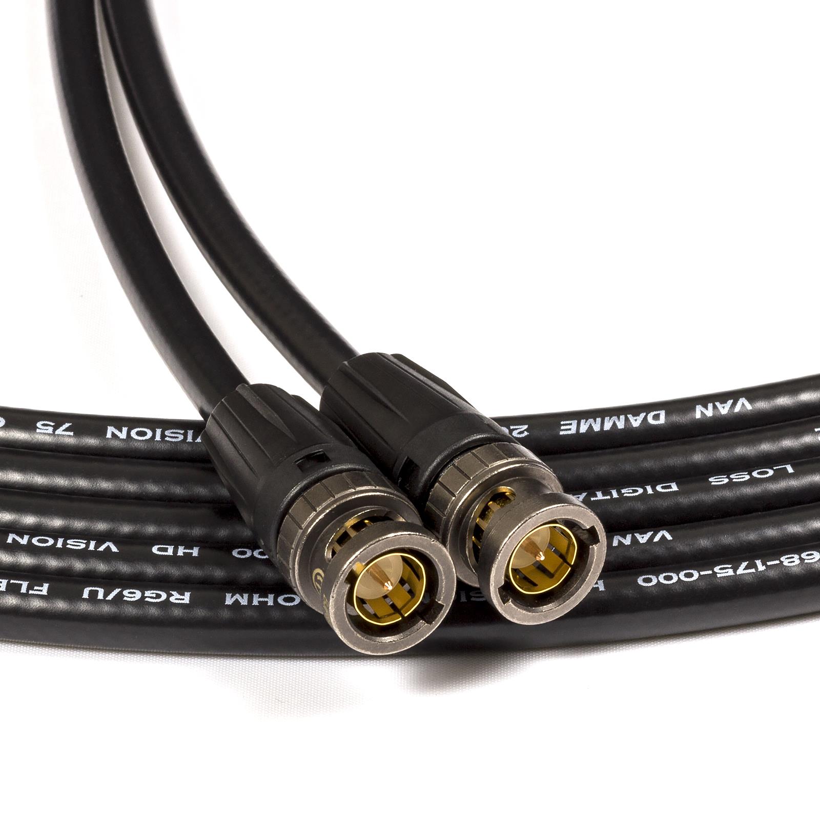 Cable coaxial de video flexible Van Damme 1080p HDTV, 3G, SDI. Neutrik BNC - Imagen 4 de 13